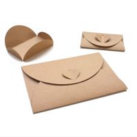 50pcs/lot Handmade Heart Kraft Envelope Vintage Envelopes Retro Stationery Set Postcard Photo Storage Christmas Gift Package