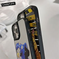 (ร้อน) CASETIFY น่ารัก Cordon สัตว์ Cordon แมวแบบกระจกกรณีศัพท์สำหรับ 12 13มินิ13Pro XS Max X XR 7 8บวกปก