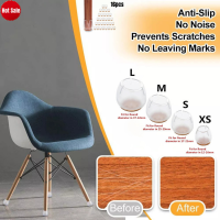 16pcs รอบซิลิโคนเก้าอี้ขา Caps เฟอร์นิเจอร์ฟุตพรม Felt ครอบคลุม Anti Scratch Protector ตารางด้านล่างวงกลม non-SLIP Pad-Shief