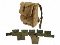 WWII WW2 US ARMY EQUIPMENT FULL SET M-1928 1943 HAVERSACK CANTEEN BELT SET SOLDIER COLLECTION MILITARY WAR REENACTMENTS