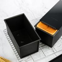 250/450/750/1000g Non-stick black sandwichToast Box Bread Loaf Pan Mold with Lid Baking Tool Toast Mold Cake Bread Tray Mold