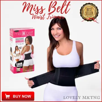 Shop Miss Belt Instant Hour Glass Waist Cruncher - Black Online