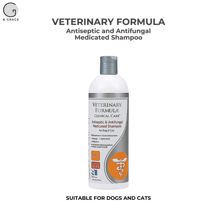 VETERINARY FORMULA Antiseptic and Antifungal Shampoo for Dogs and Cats