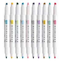 [HOT BYIIIXWKLOLJ 628]ปากกาปากกาเน้นข้อความสองหัวสีปากกาเรืองแสงญี่ปุ่น,1ชิ้นปากการะบายสีความคิดสร้างสรรค์ปากกามาร์คเกอร์ญี่ปุ่น