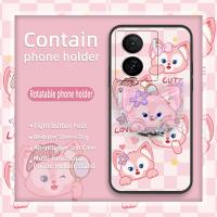 Fashion Design Cute Phone Case For VIVO IQOO Z7/Z7X protective Waterproof Soft Case Kickstand glisten TPU Silicone