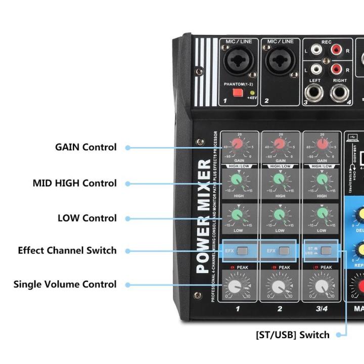 power-mixer-มิกเซอร์-mini-4ch-ขยายเสียง200วัตต์-bluetooth-usbขายบ้า-4-channel-pa4-mixer-เครื่องขยายเสียงสำหรับงานแต่งงานเวทีแสด-รุ่น-pa-4