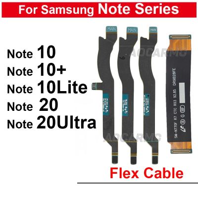 สำหรับ Galaxy Note 10 Lite 20 Ultra Note10 + Plus เมนบอร์ดการเชื่อมต่อเสาอากาศรับสัญญาณ Wi-Fi อะไหล่สายเคเบิลงอได้ LCD