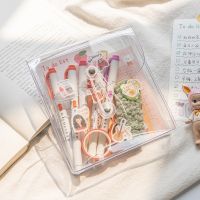 【CW】ஐ☽  Transparent Toiletry Carry Organizer Stationery Storage Supplies Office