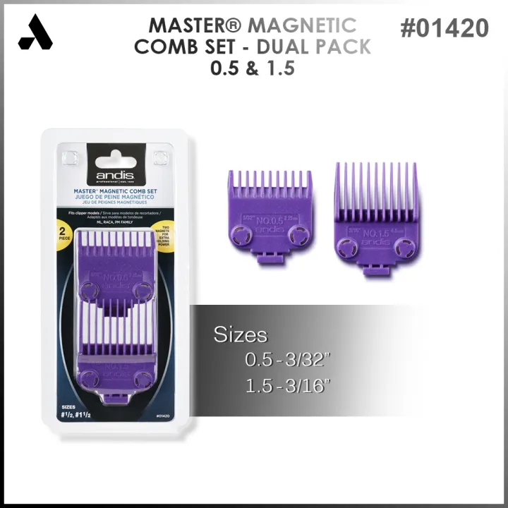 Andis Master Magnetic Comb Set for Clipper- Dual Pack  &  #01420 |  Lazada PH