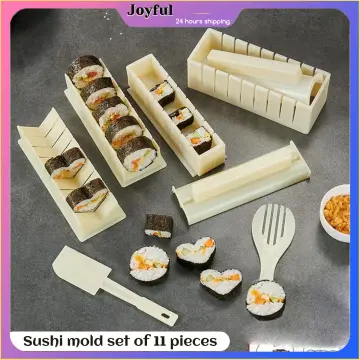 11pcs/set DIY Sushi Maker Rice Mold Kitchen Sushi Making Tool Set