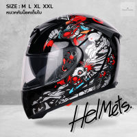 หมวกกันน็อค ทรงAGV หมวกนิรภัย หมวกขับขี่มอเตอร์ไซค์ Motorcycle Helmet  SIZE M L XL XXL  หมวกกันน็อคเต็มใบ แว่นตา 2 ชั้น