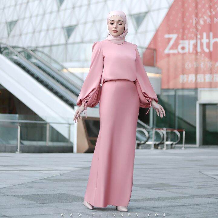 【Ready Stock】KURUNG MODERN Satin Suit for Women Muslimah Arabian Night ...