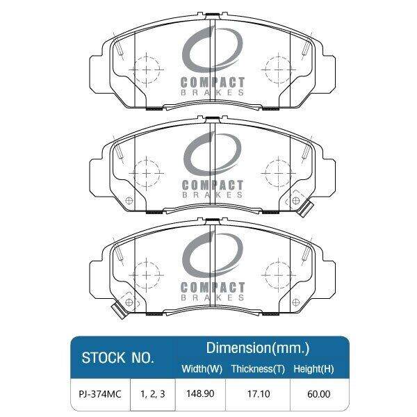 ผ้าเบรคหน้า-honda-civic-fb-1-8e-es-2-0e-2-0el-ล้อเดิม16-นิ้ว-br-v-sv-v-ปี-2016-2023-cr-v-1-6-2-4-ปี-2017-2019-primo-dpm-374