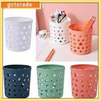 GOTORADE 2pcs พลาสติกทำจากพลาสติก ที่ใส่ปากกา เครื่องเขียนสเตชันเนอรี เป็นรูกลวง ที่ใส่ปากการูปดาว ของใหม่ จุได้มาก กล่องเก็บของบนโต๊ะ เครื่องใช้ในสำนักงาน