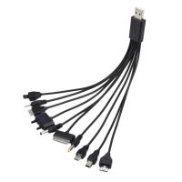 ◎✱☢ 1pc 10 In 1 Multifunctional Charger USB Cables For IPod Motorola Nokia Samsung LG Sony Ericsson Consumer Electronics Data Cables