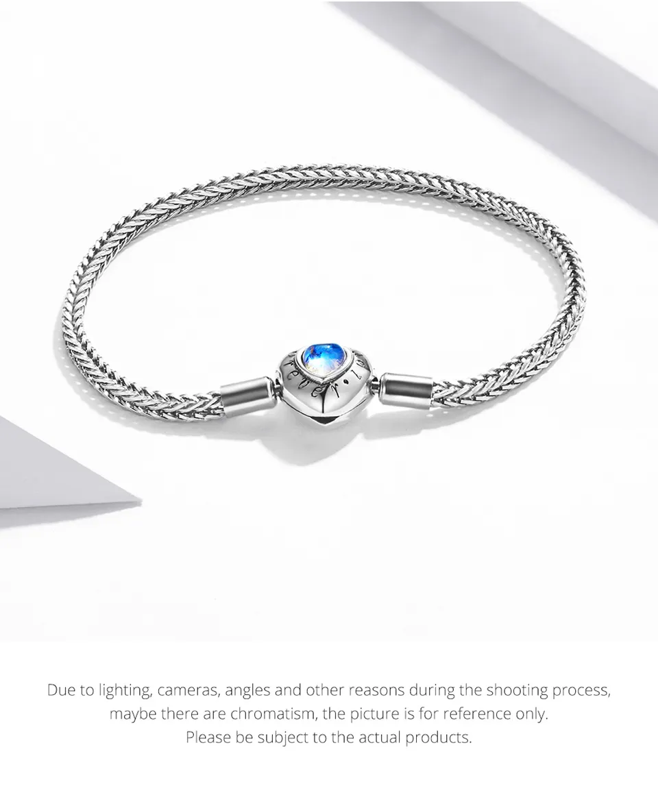 SCB223 - (Forever Love) Heart 925 Silver Bracelet | Fathy