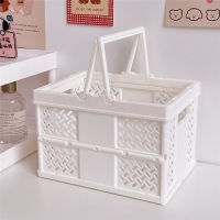 Foldable Basket Storage Box Mini Storage Box Desktop Basket Foldable Basket Storage Basket