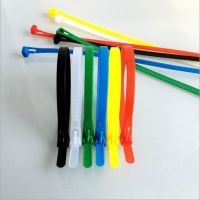 【CW】 100pcs 5x200 5x200 width 4.8mm Black color may loose nylon cable ties slipknot tie Releasing number reusable packaging