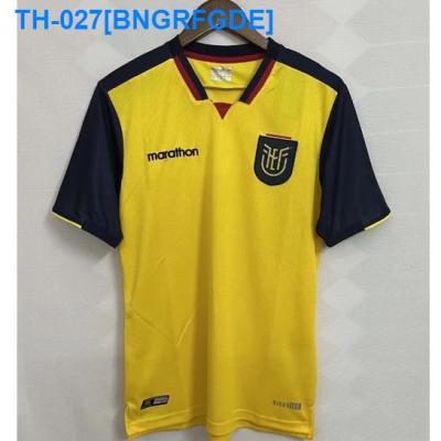 ۩✒ 2022-2023 Ecuador home Football Shirt yello Mens Sports Short Sleeve Jersey
