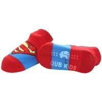 Baby Boy 100 Cotton Anti-slip Socks 5 Pairs Superhero 0-3 Years Toddler Ankle Socks Marvel &amp; DC for Kids