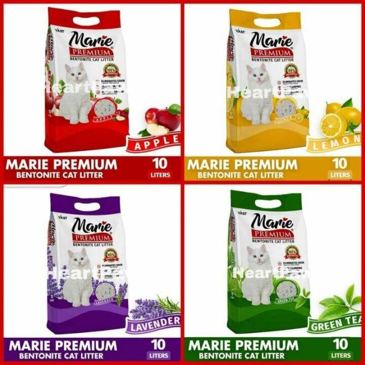 【COD】 New Marie Premium Cat Litter Sand 10Liters Lazada PH