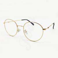 POCA GLASSES แว่นตากรองแสงกรอบแว่นตาป้องกันแสงสีฟ้า แฟชั่น เกาหลี รุ่น Vintage-Gold/Gold (กรองแสงคอม กรองแสงมือถือ ถนอมสายตา กันแดด กันแสงUV)