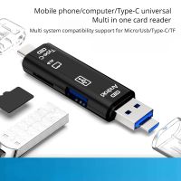 5 in 1 Usb 2.0 multifungsi Tipe C/Usb /Micro Usb/Tf/SD pembaca kartu memori adaptor pembaca kartu OTG aksesoris ponsel