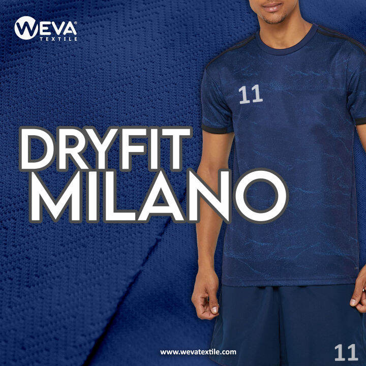 Bahan Kain Jersey Dryfit Milano - Kain Drifit Weva Textile | Lazada ...