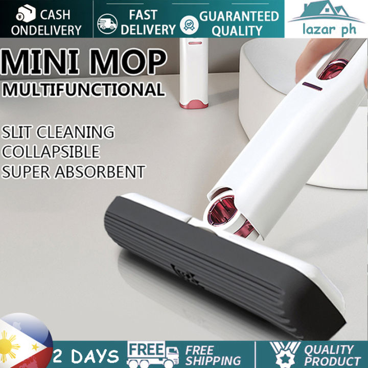 Mini Mop Cleaning Supplies Multifunctional Portable Cleaning Sponge Squeeze  Mop