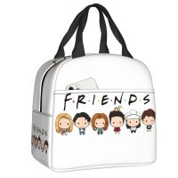 ◊ Cute Friends Characters Lunch Bag Men Women Warm Cooler Insulated Lunch Box for Children School Work Picnic Food Tote Bags