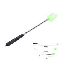 100x12cm Baiting Throwing Spoon With Handle Metal Throw Stick Carp Fishing Fish Bait Tackle Tool Adjustable