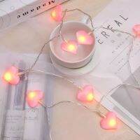 LED ผ้า Love Light String Girl Room Decor โคมไฟวันวาเลนไทน์รูปหัวใจโรแมนติก Confession String ไฟ Home Room Decor