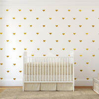 สติ๊กเกอร์ติดผนังรูปหัวใจน่ารัก Baby Nursery Love Heart Wall decals KIDS Room DIY Easy stickers Removable LOVELY Wall Decoration B504