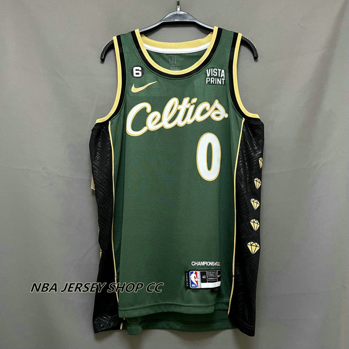 Men's Boston Celtics #0 Jayson Tatum Golden Edition Jersey - Black