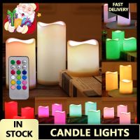 12 Colorful Flameless LED Candle Light Bright Battery Operated Light with Realistic Flames Christmas Holiday Wedding Home Decor Flameless Candles