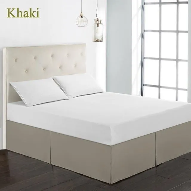 35 Hotel Luxury Bed Skirt with bed sur Collection15 inch Tailored Drop