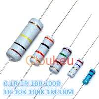 ﺴ✢❉ 1/8W 1/4W 1/2W 1W 2W 3W 5W 1 5 Color ring resistance 0.1R 1R 10R 100R 1K 10K 100K 1M 10M Ohm