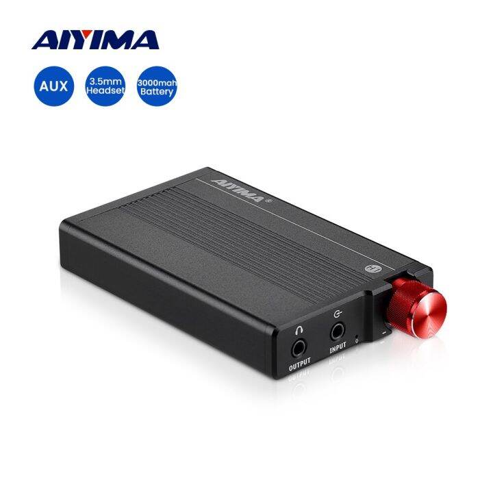 AIYIMA Audio H1 Mini Portable Hifi Earphone Amplifier NE5532 OP AMP 3