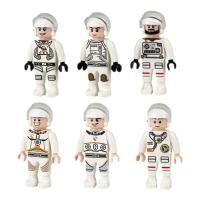 8 Pcs Astronaut Building Blocks Small Bricks Action Figures Educational Toys for Children Doll Character Toys Assembly Children Kids Gift for Kids Building Blocks pretty well