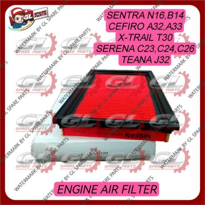 ENGINE AIR FILTER NISSAN SENTRA B14 N16 XTRAIL T30 CEFIRO A32 A33