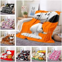 Cartoon Snoopy Blanket Cute Dog Flannel Car Soft Thermal Office Nap Air Conditioning Cover Can Be Customized A44