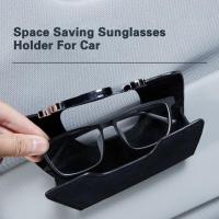 Car Sun Visor Storage Sunglasses Holder Card Organizer Non-Magnetic Space-Saving Design Multi Compact Car Glasses Holder Eyewear case