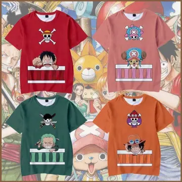 Luffy Zoro One Piece T-shirt Sanji Nami Summer Tees ACE Model Clothes Tops  Collection Birthday Gift for Boy - AliExpress