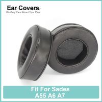 【YF】 A55 A6 A7 Earpads For Sades Headphone Sheepskin Soft Comfortable Earcushions Pads Foam