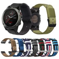 ✥☽ Fenix 7X Wristband Metal Quick Fit 26mm/22mm Nylon Watch Band Strap for Garmin Fenix 7 6 5/6X/Fenix 5X/Fenix 3 3HR Bracelet