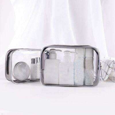 Transparent Cosmetic Bag PVC Women Zipper Clear Makeup Bags Beauty Case Travel Make Up Organizer Storage Bath Toiletry Wash Bag