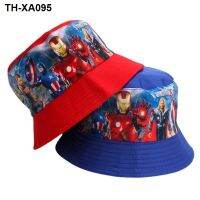 Children fisherman cap animated cartoon iron man basin 2022 chun xia sunshade K301 boy spiderman