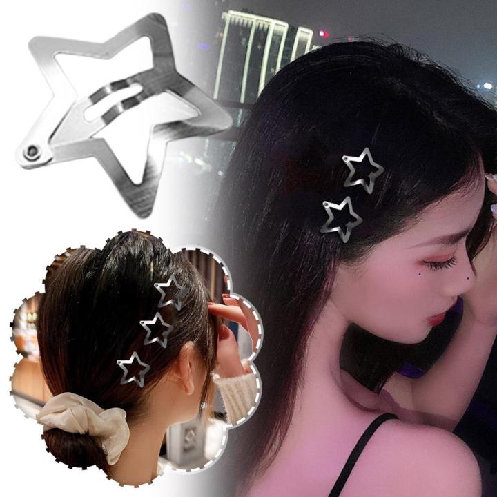 star-hairpin-metal-bb-clips-y2k-student-side-clip-five-pointed-star-accessories-childrens-hair-mini-hairpins-t8y7