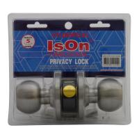 จัดส่งด่วน! ลูกบิดห้องน้ำ ISON 8013 SS-BK หัวกลม สีสเตนเลส ISON 8013 SS-BK STAINLESS STEEL BATHROOM KNOB มืออาชีพเรื่องประตู ประตูราคาถูก พร้อมเก็บเงินปลายทาง