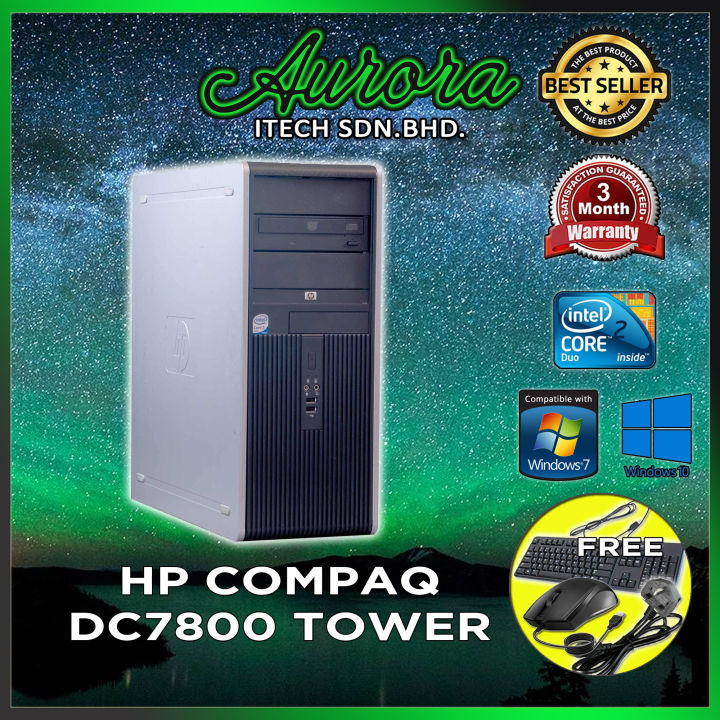 wasserette Moreel West Refurbished) HP Compaq DC7800 Tower INTEL CORE 2 DUO 2.66GHz / 2-4GB DDR2  RAM / 80GB SATA HDD / 120-240GB SSD / DVDRW / USB x 8 | Lazada
